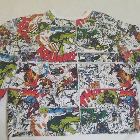 Marvel Comic Strip Heroes Women’s Medium Sweatshirt NWOT - Picture 6 of 8